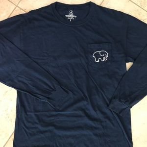 Navy Ivory Ella Long-Sleeve T